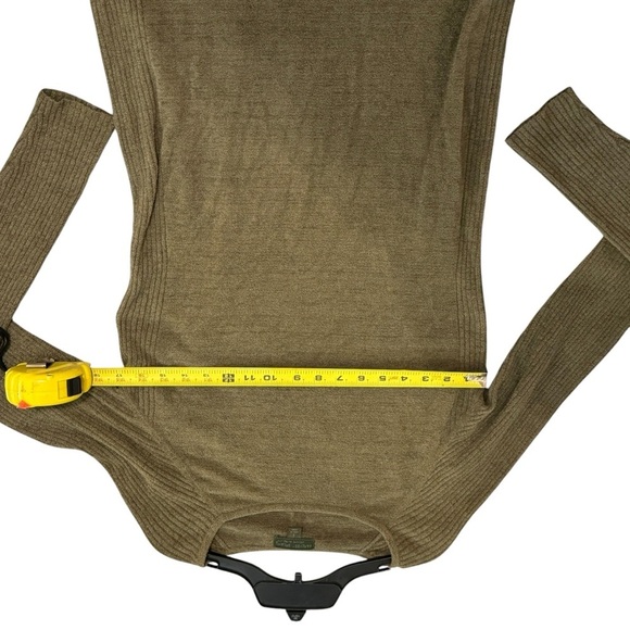 Barefoot Dreams CozyChic Ultra Lite Long Sleeved Dress in Olive S - Picture 10 of 11